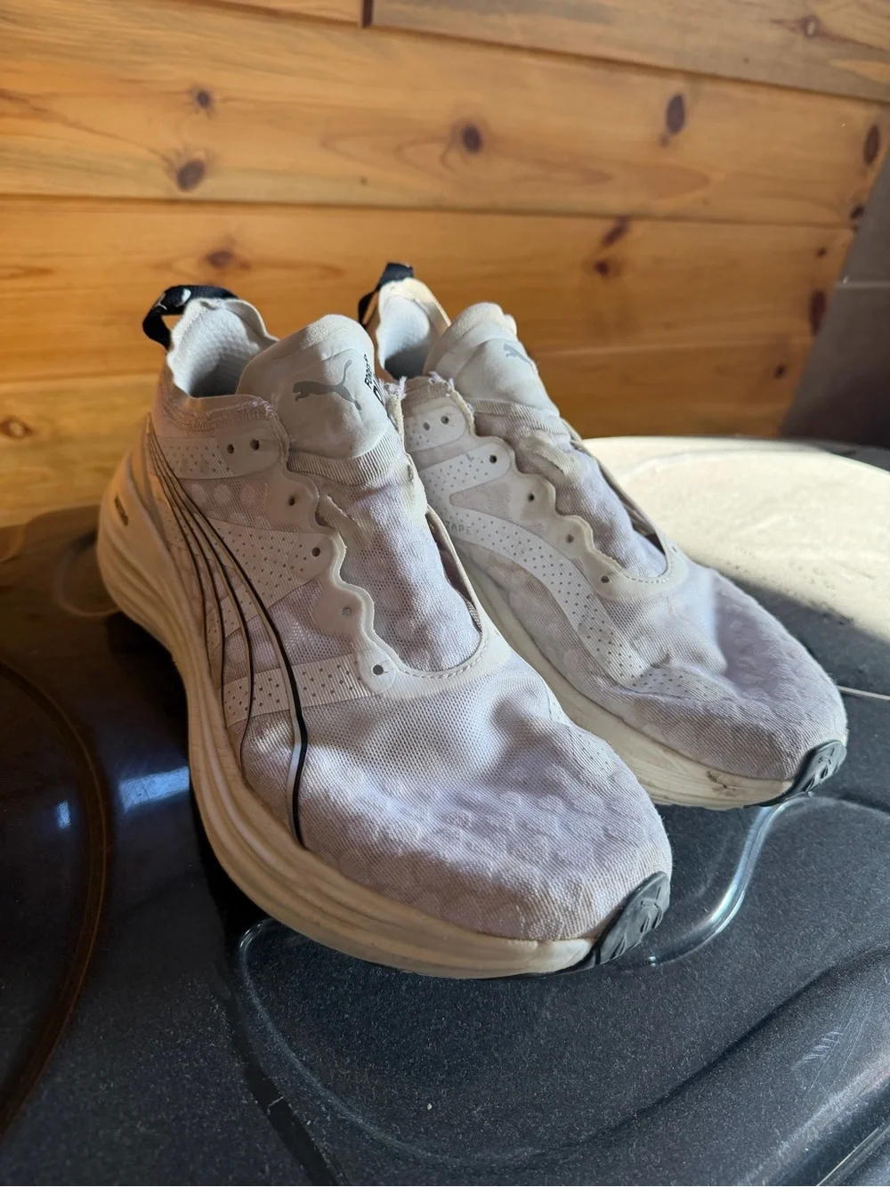 Puma White and Black Men’s Athletic Sneakers
